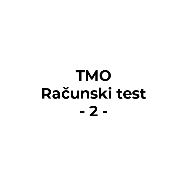 Tehnologija Mašinske Obrade – Računski test 2