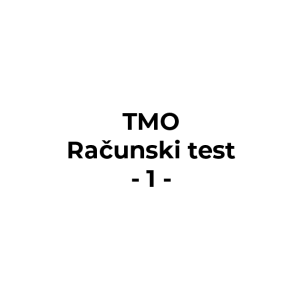 Tehnologija Mašinske Obrade - Računski test 1